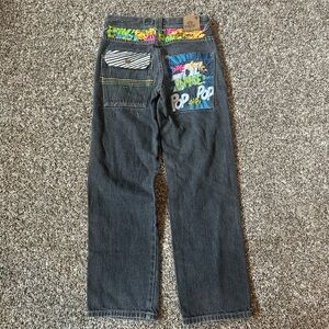 enyce kids jeans embroidered y2k